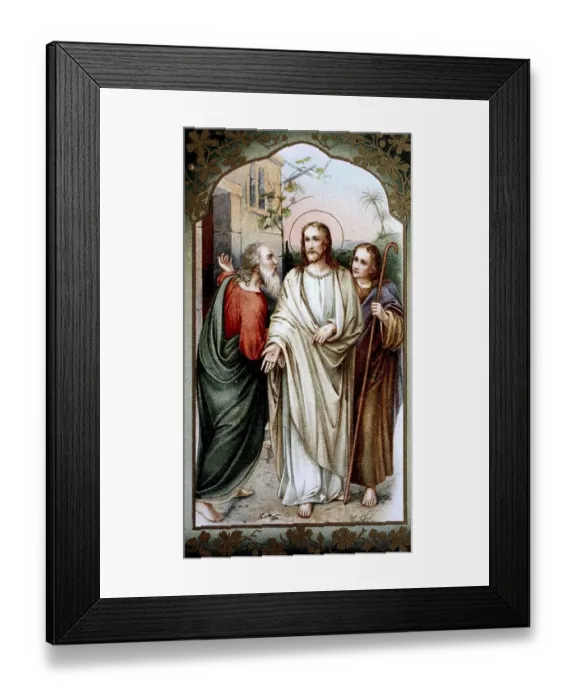 Framed Print : A holy picture with a depiction of Easter