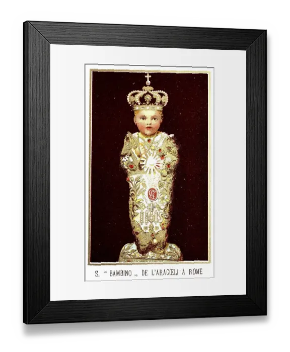 Framed Print : Portrait of a saint, child of aracceli in rome Framed Print : Portrait of a saint, child of aracceli in rome