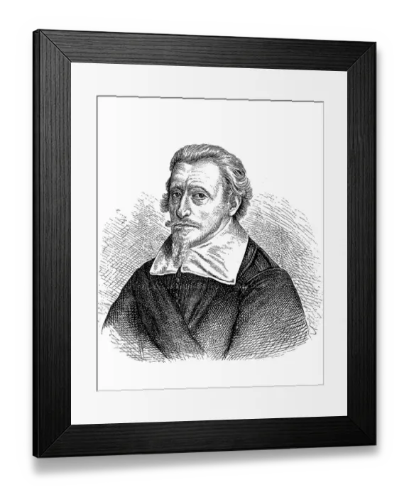 Framed Print : Heinrich Schuetz, in autograph manuscripts always Henrich