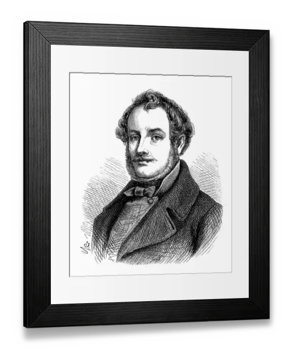 Framed Print : Ludwig Michael Schwanthaler, from 1844 Ritter von Schwanthaler