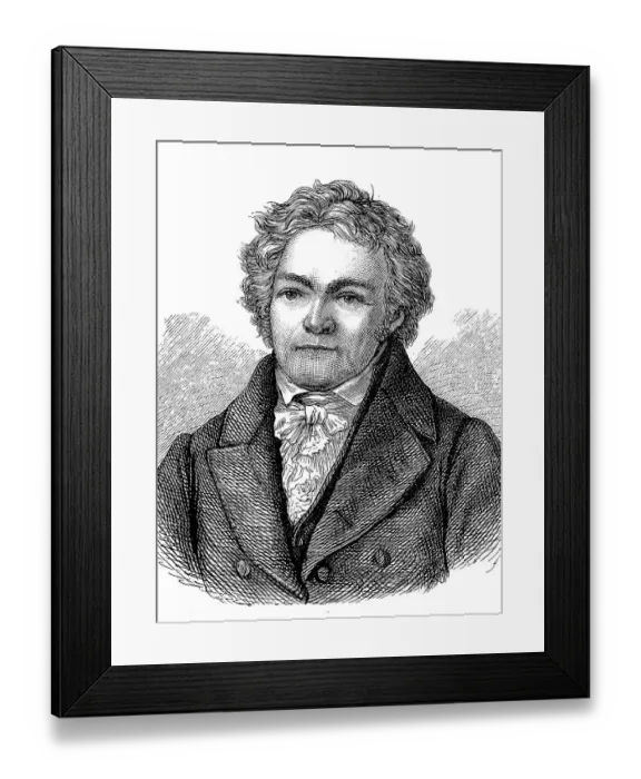 Framed Print : Alois Senefelder, 6 November 1771 Framed Print : Alois Senefelder, 6 November 1771