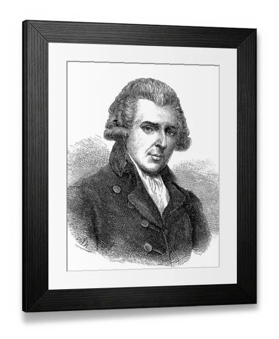Framed Print : Richard Brinsley Sheridan, 30 October 1751 - 7 July 1816