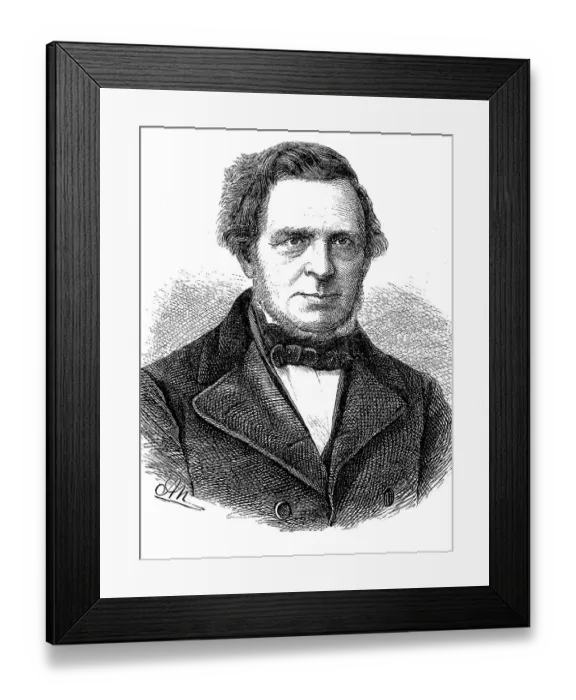 Framed Print : Karl Joseph Simrock, 28 August 1802 - 18 July 1876