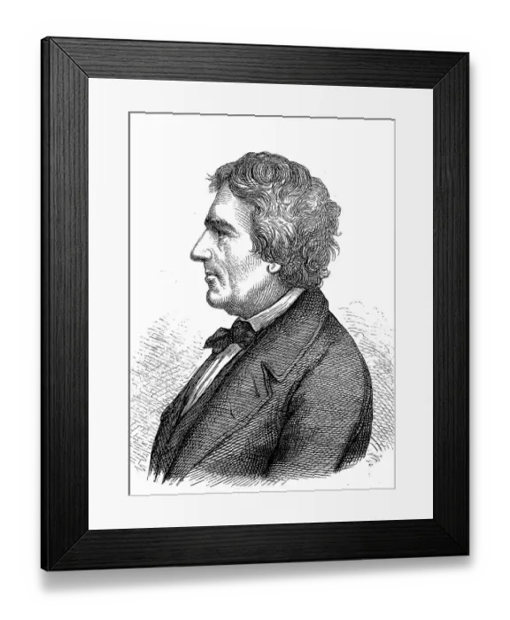 Framed Print : Johann Smidt, 5 November 1773, 7 May 1857