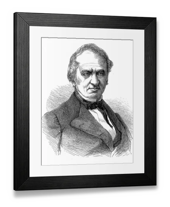 Framed Print : Heinrich Rose (6 August 1795, 27 January 1864) was a German mineralogist
