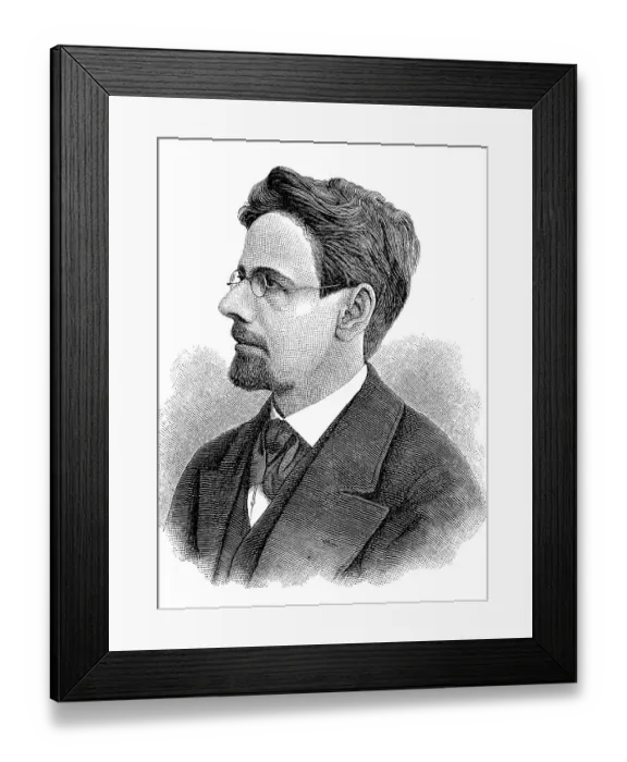 Framed Print : Peter Rosegger (Rossegger, 31 July 1843)