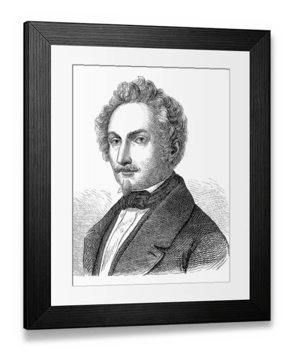 Framed Print : Carl Anton Joseph Rottmann, 11 January 1797