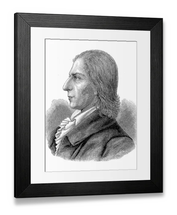 Framed Print : Christian Gotthilf Salzmann (1 June 1744) Framed Print : Christian Gotthilf Salzmann (1 June 1744)