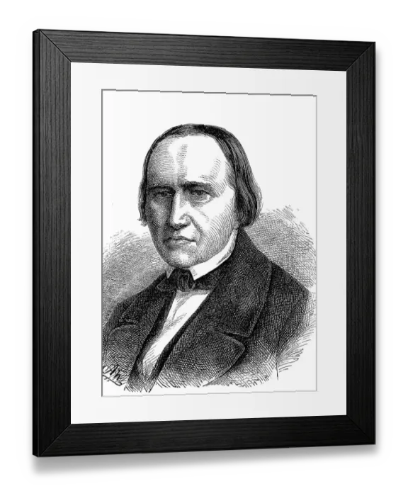 Framed Print : Karl Friedrich Maria Stephan Adolf von Savigny (25 May 1855)