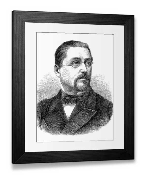 Framed Print : Joseph Victor Scheffel, from 1876 von Scheffel (16 February 1826)