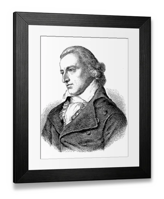 Framed Print : Johann Christoph Friedrich Schiller