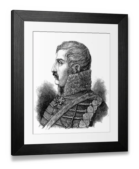 Framed Print : Ferdinand Baptista von Schill (6 January 1776) Framed Print : Ferdinand Baptista von Schill (6 January 1776)