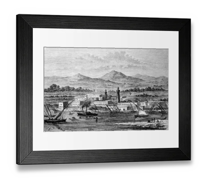Framed Print : Sawakin, Suakin, harbour town in the Sudanese state of al-Bahr al-ahmar