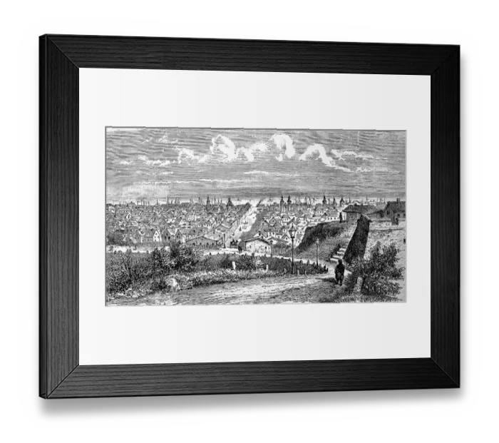 Framed Print : Galati, Galatz or Galacz, town in the western Moldavian region in Romania