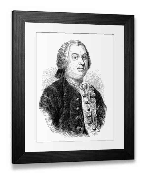 Framed Print : Johann Christoph Gottsched, 2 February 1700