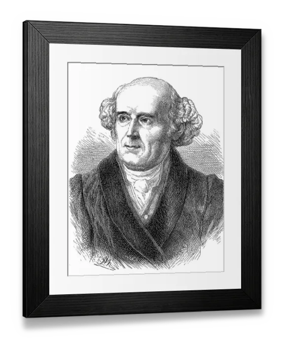 Framed Print : Christian Friedrich Samuel Hahnemann
