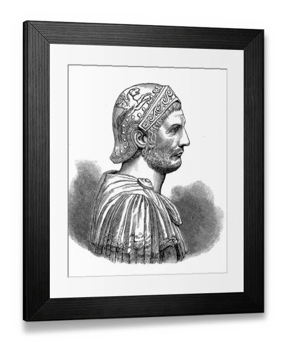 Framed Print : Hannibal Barkass, c. 247 BC - 183 BC Framed Print : Hannibal Barkass, c. 247 BC - 183 BC