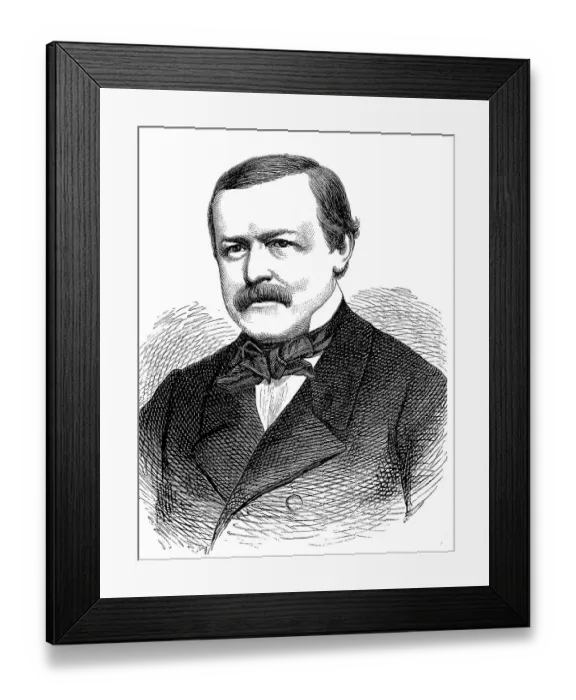 Framed Print : Maximilian, Franz August von Forckenbeck