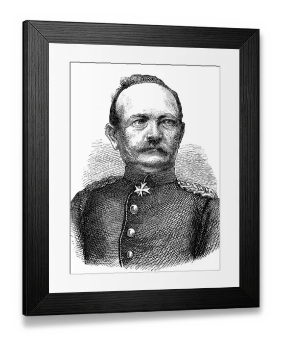 Framed Print : Eduard Friedrich Karl von Fransecky