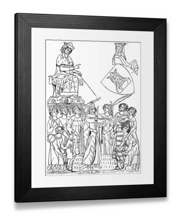 Framed Print : Heinrich von Meissen, called Frauenlob