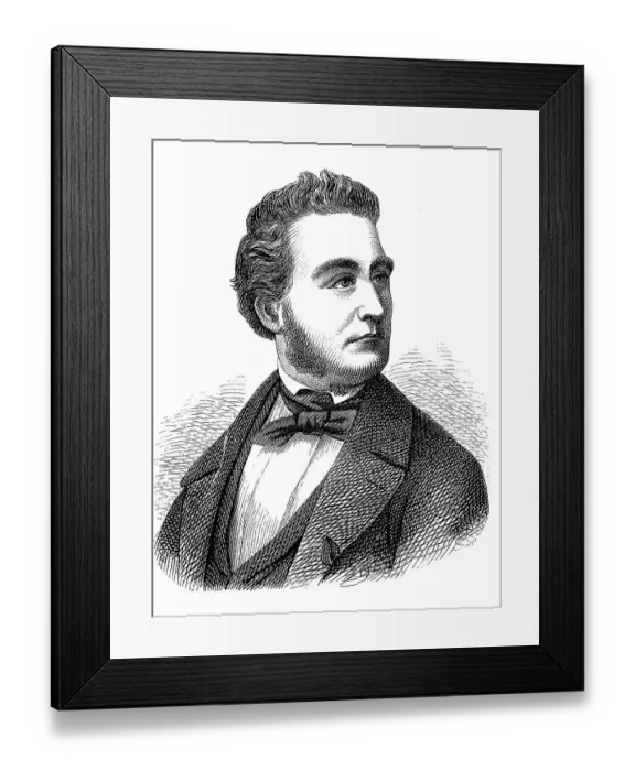 Framed Print : Heinrich Wilhelm August Freiherr von Gagern Framed Print : Heinrich Wilhelm August Freiherr von Gagern