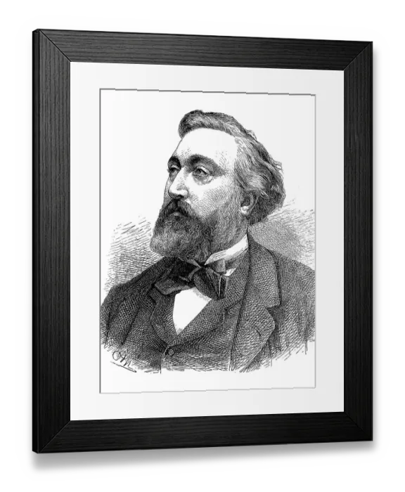 Framed Print : Leon Gambetta, 2 April 1838, 31 December 1882