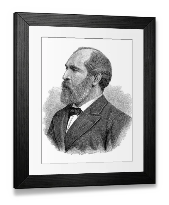 Framed Print : James Abram Garfield, 19 November 1831 Framed Print : James Abram Garfield, 19 November 1831