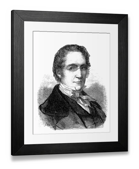 Framed Print : Joseph Louis Gay-Lussac, 6 December 1778 Framed Print : Joseph Louis Gay-Lussac, 6 December 1778