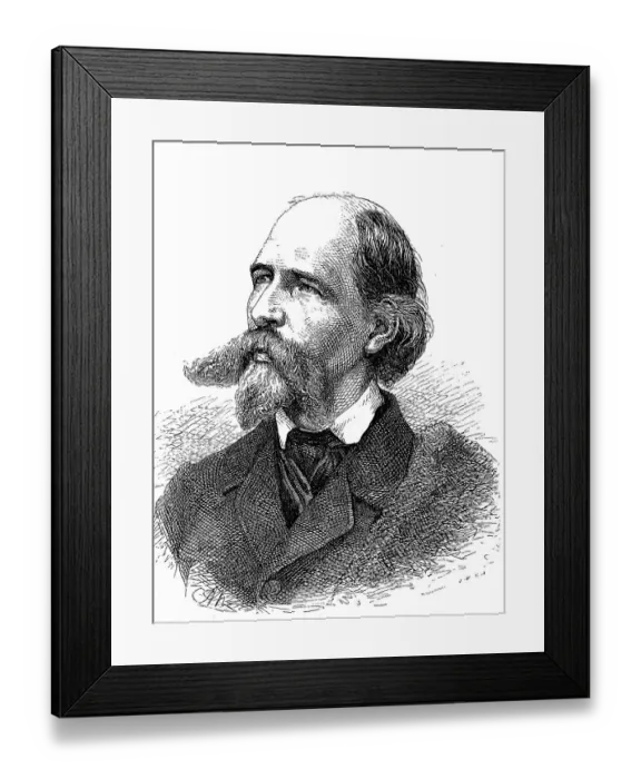 Framed Print : Franz Emanuel August Geibel, 17 October 1815 Framed Print : Franz Emanuel August Geibel, 17 October 1815