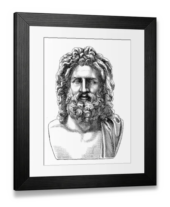 Framed Print : Portrait of Jupiter, Iuppiter, Iupiter or Juppiter Framed Print : Portrait of Jupiter, Iuppiter, Iupiter or Juppiter