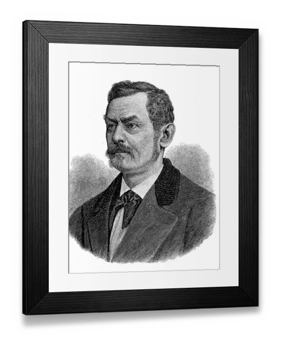 Framed Print : Carl Friedrich Wilhelm Jordan, 8 February 1819