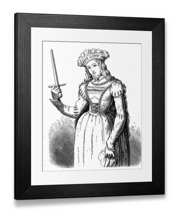 Framed Print : Jeanne d'Arc (* presumably 1412)
