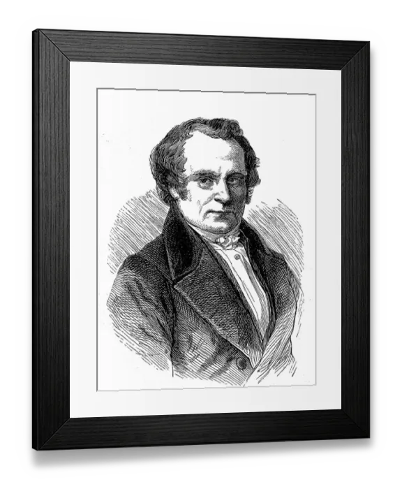 Framed Print : Karl Leberecht Immermann (born 24 April 1796)