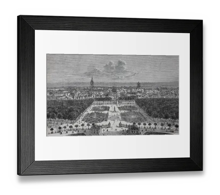 Framed Print : Karlsruhe in Germany, in 1880, Historical