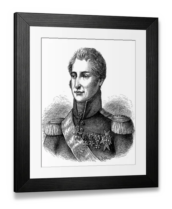Framed Print : Charlemagne, born 2 April 747 or 748