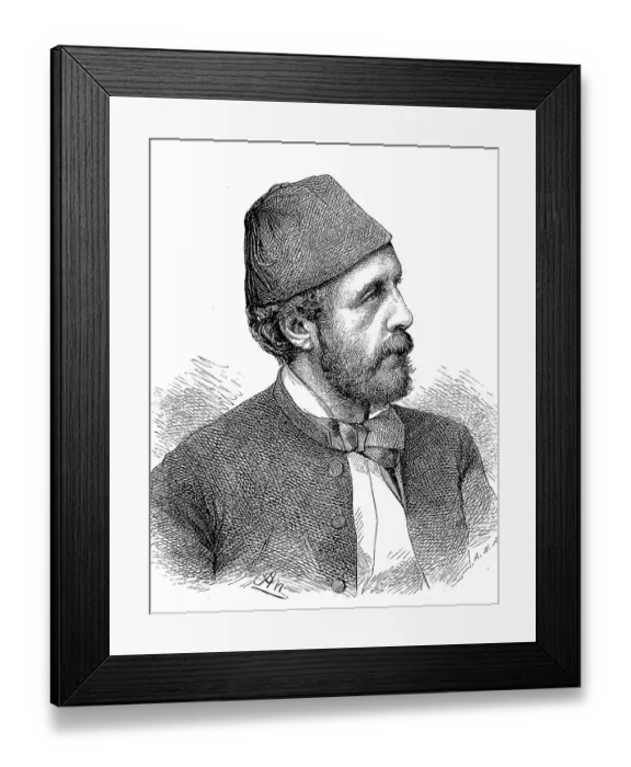 Framed Print : Alexander Caratheodory Pasha (born 1833)