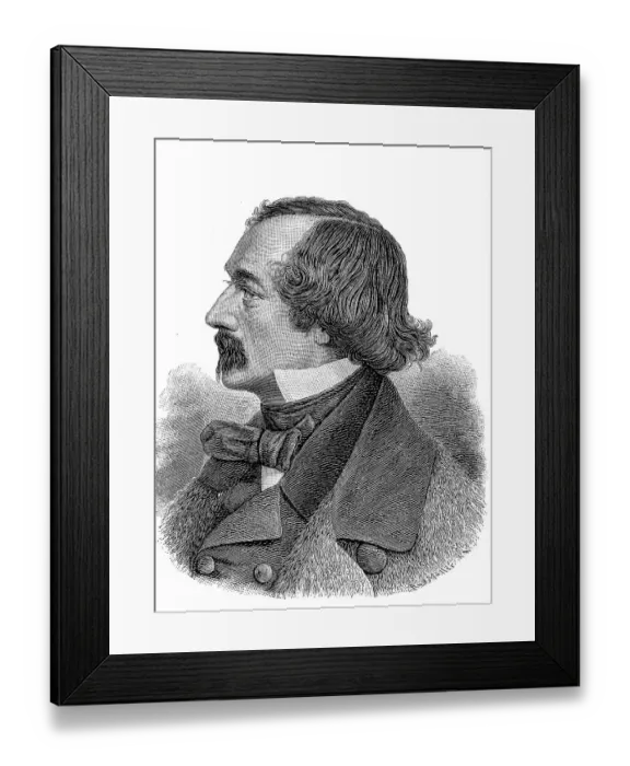 Framed Print : Elisha Kent Kane (born 3 February 1820) Framed Print : Elisha Kent Kane (born 3 February 1820)