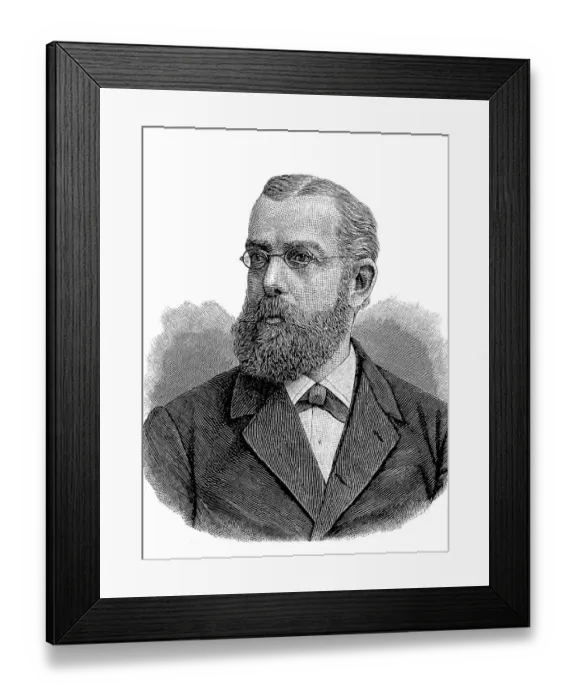 Framed Print : Heinrich Hermann Robert Koch, 11 December 1843