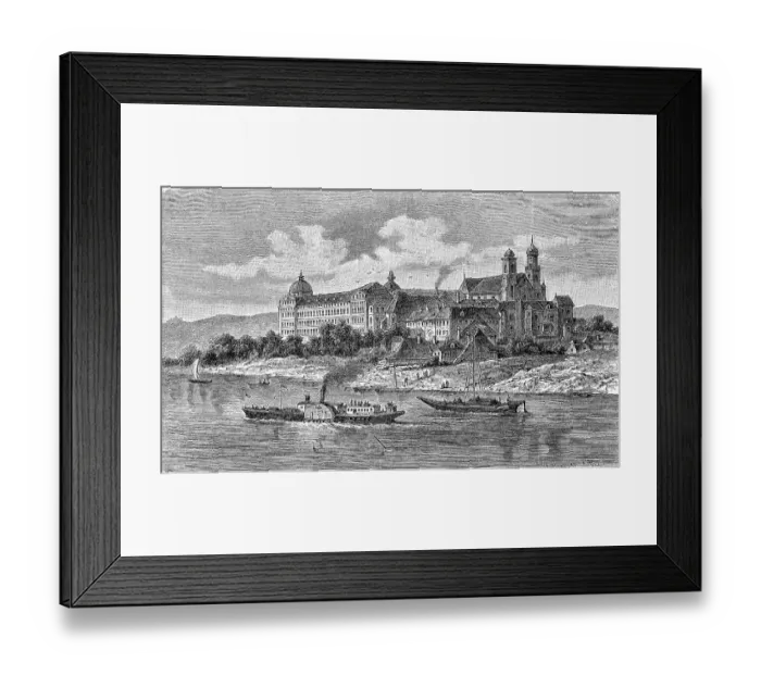 Framed Print : Klosterneuburg on the Danube, Lower Austria