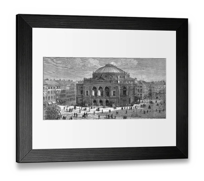 Framed Print : The Royal Theatre in Copenhagen Framed Print : The Royal Theatre in Copenhagen