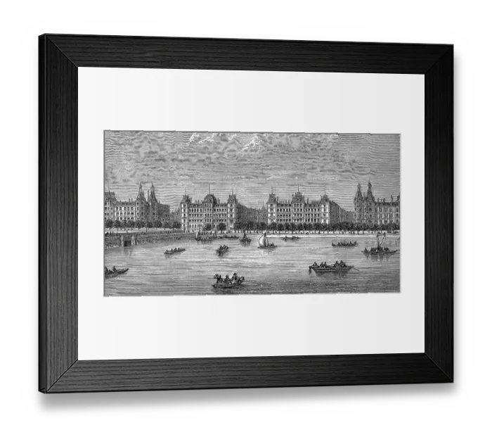 Framed Print : Noerresoegade, Norregade, in Copenhagen Framed Print : Noerresoegade, Norregade, in Copenhagen