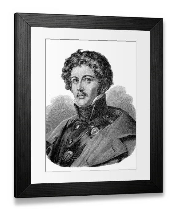 Framed Print : Carl Theodor Koerner, 23 September 1791