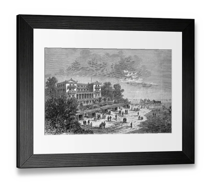 Framed Print : Baltic resort Heringsdorf in Mecklenburg-Vorpommern