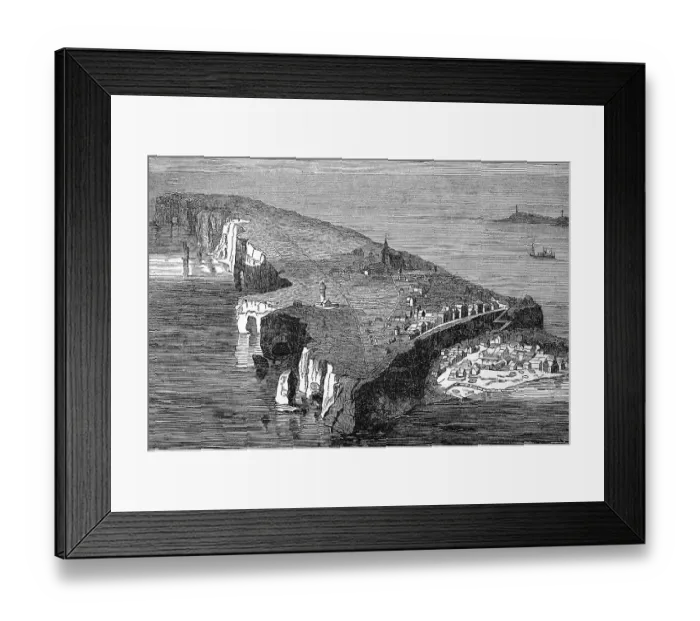 Framed Print : The island of Heligoland in the North Sea