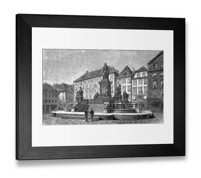 Framed Print : The Archduke Johann Monument in Graz