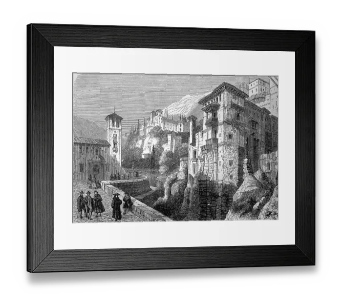 Framed Print : In the historic centre of Granada