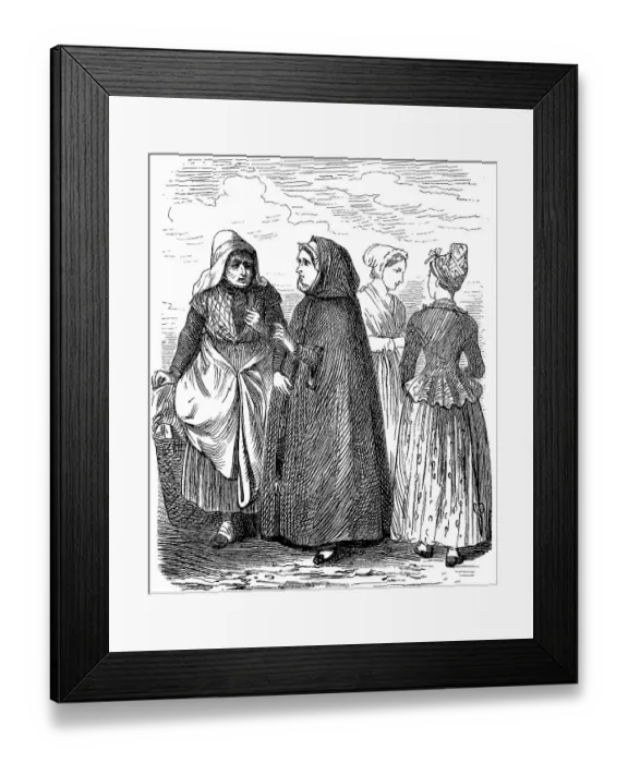 Framed Print : National traditional costume in Flanders Framed Print : National traditional costume in Flanders