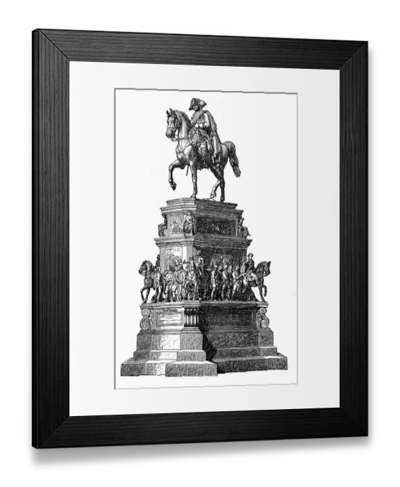 Framed Print : The monument to Frederick the Great in Berlin