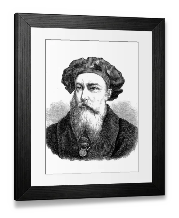 Framed Print : Dom Vasco da Gama, around 1469