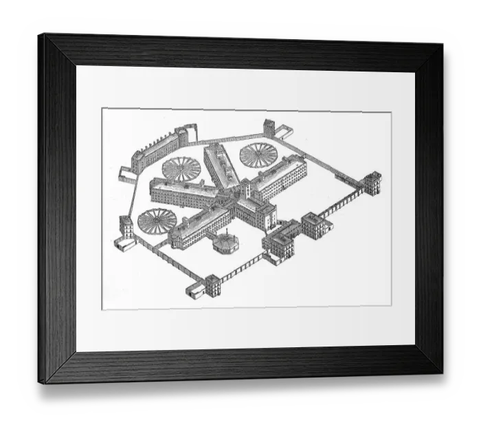 Framed Print : The penitentiary, prison, in Moabit